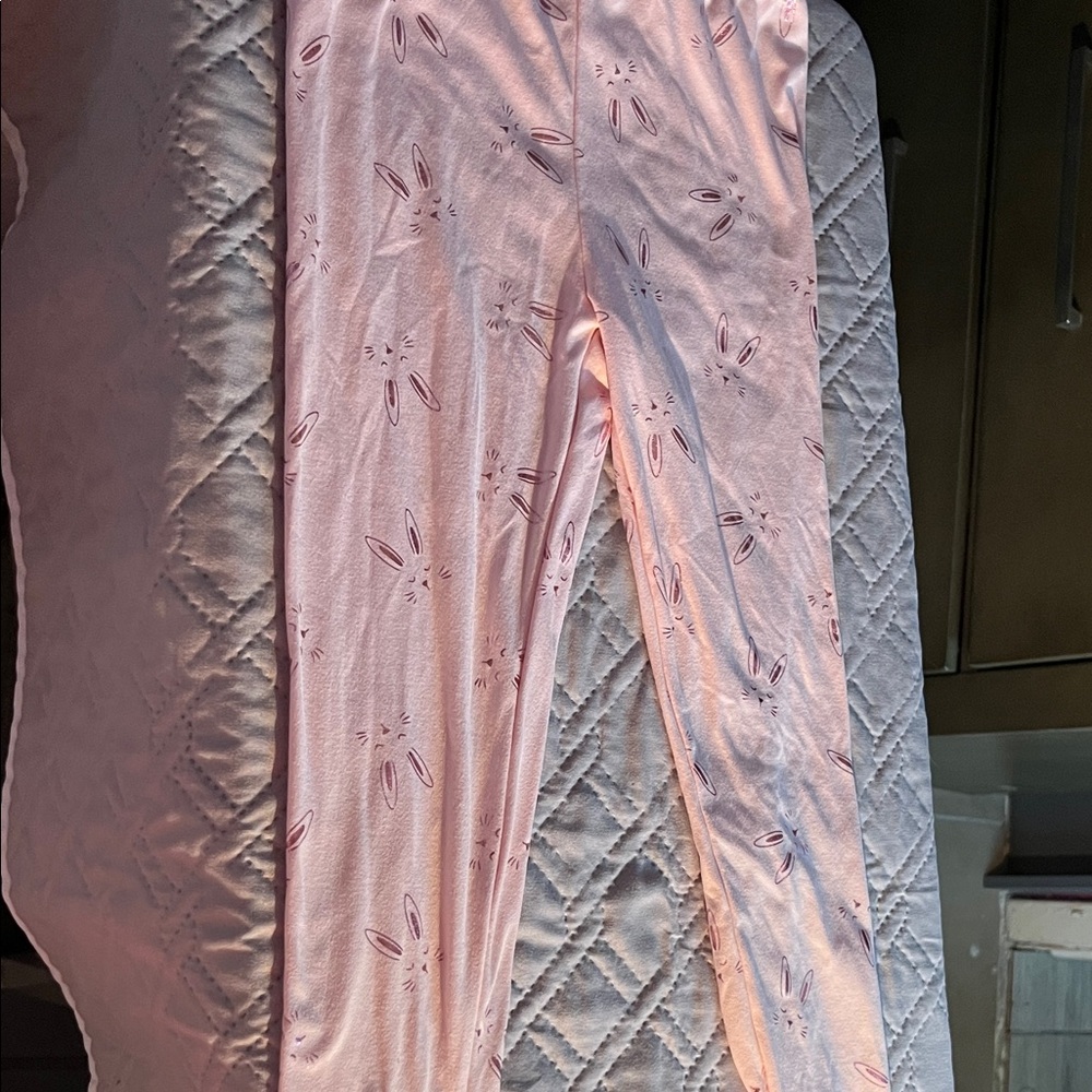 Pink Bunny Print pajama set
